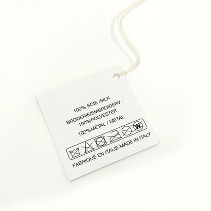 Chanel Barrette Ribbon Coco Mark White