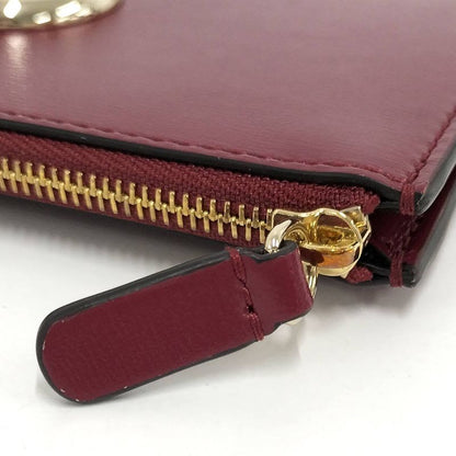 Cartier Card Holder Fragment Case Panther C Leather Bordeaux