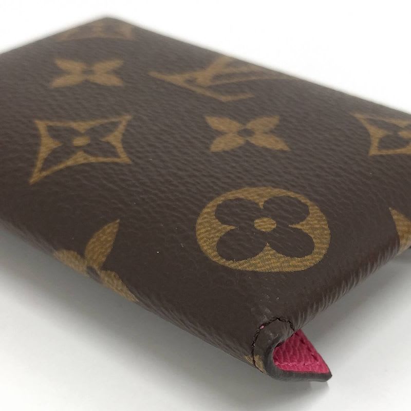 Louis Vuitton Card Case Holder Kirigami Monogram Pondicherry Pink