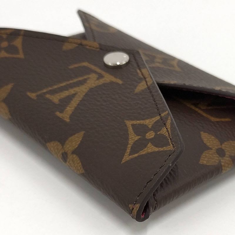 Louis Vuitton Card Case Holder Kirigami Monogram Pondicherry Pink