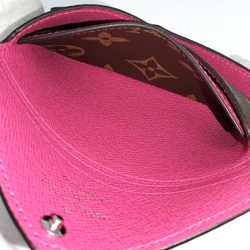 Louis Vuitton Card Case Holder Kirigami Monogram Pondicherry Pink
