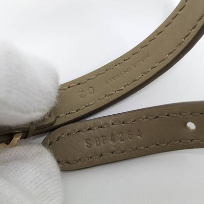 Celine Les Cuirs Bracelet Double Leather Khaki