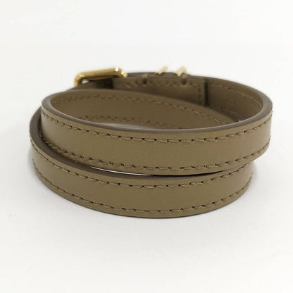 Celine Les Cuirs Bracelet Double Leather Khaki