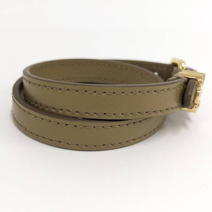 Celine Les Cuirs Bracelet Double Leather Khaki