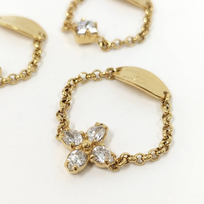 Louis Vuitton Set Ring Lady M1604 S Notation Size