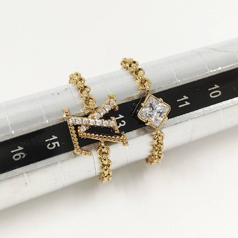 Louis Vuitton Set Ring Lady M1604 S Notation Size