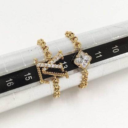 Louis Vuitton Set Ring Lady M1604 S Notation Size