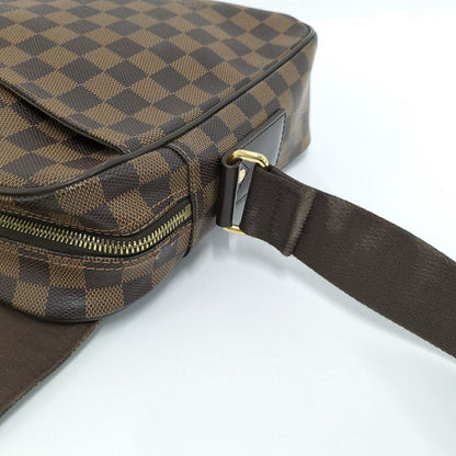 Louis Vuitton Shelton MM Shoulder Bag Damier Ebene