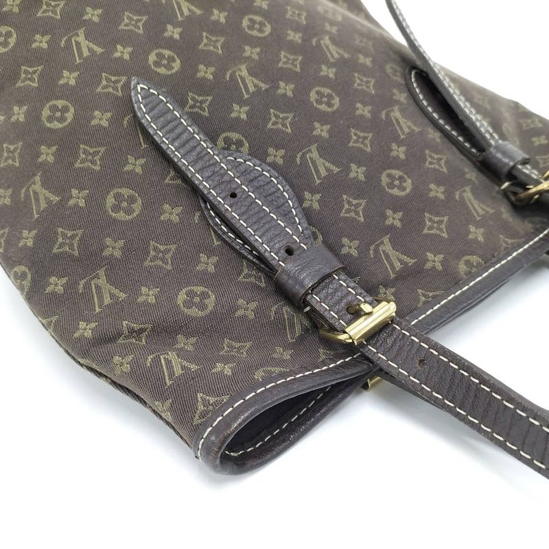 Louis Vuitton Bucket PM Handbag Monogram Mini Lin