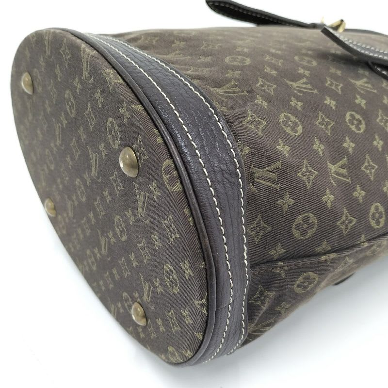 Louis Vuitton Bucket PM Handbag Monogram Mini Lin