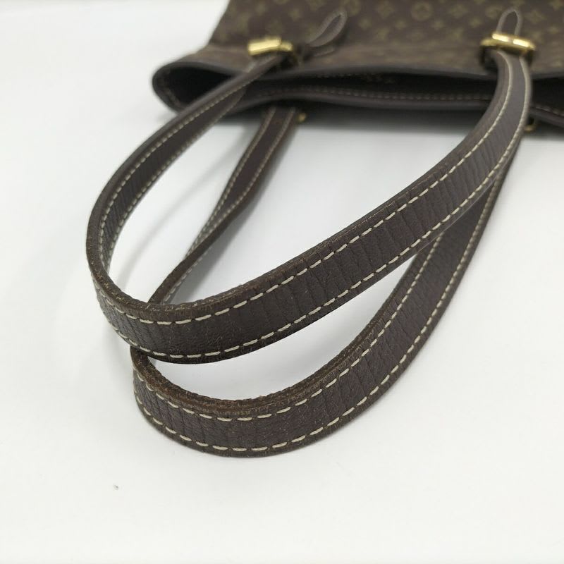 Louis Vuitton Bucket PM Handbag Monogram Mini Lin