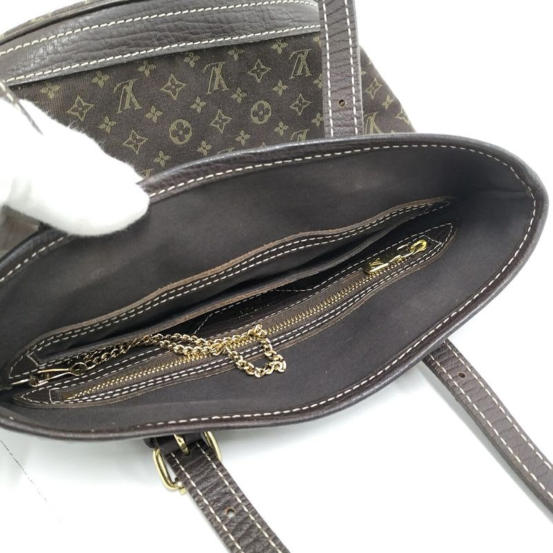 Louis Vuitton Bucket PM Handbag Monogram Mini Lin