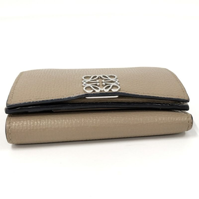 Loewe Trifold Wallet Leather Greige