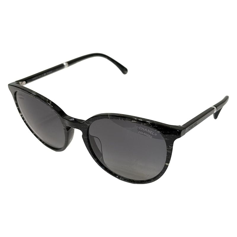 Chanel Sunglasses - 5394-h-a Black X Clear X Silver Fake Pearl Polarized Lenses