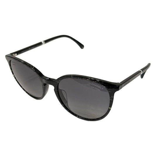 Chanel Sunglasses - 5394-h-a Black X Clear X Silver Fake Pearl Polarized Lenses