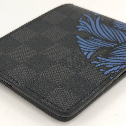 Louis Vuitton Portefeuille Leather Under Bifold Wallet Damier Graphite
