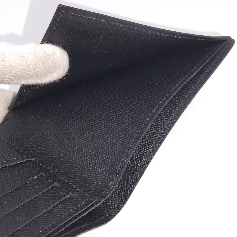 Louis Vuitton Portefeuille Leather Under Bifold Wallet Damier Graphite