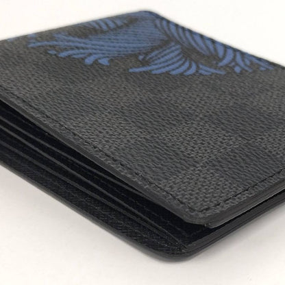 Louis Vuitton Portefeuille Leather Under Bifold Wallet Damier Graphite