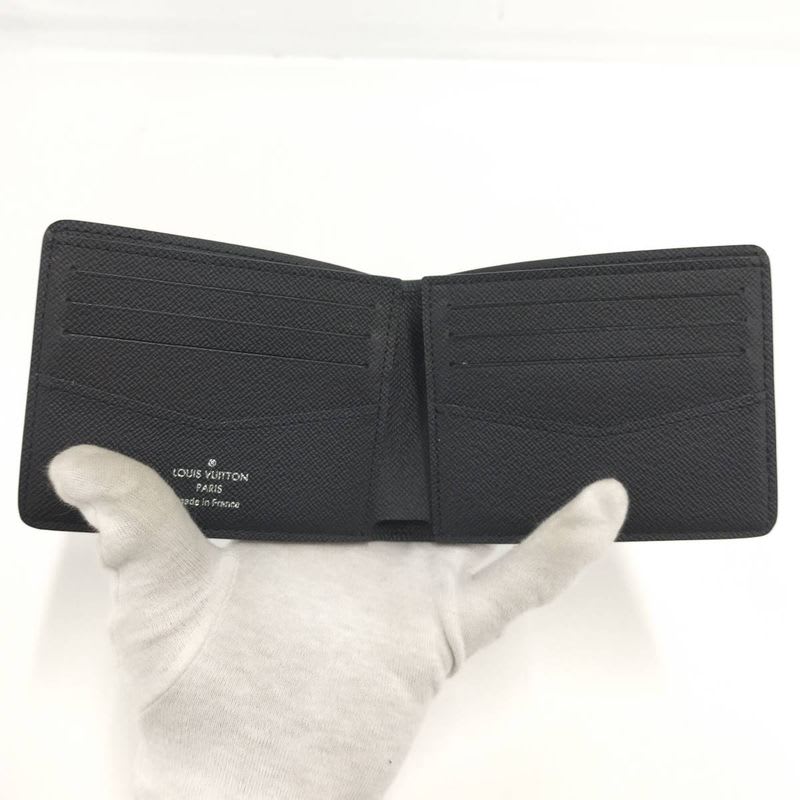 Louis Vuitton Portefeuille Leather Under Bifold Wallet Damier Graphite