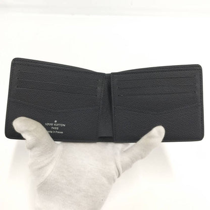 Louis Vuitton Portefeuille Leather Under Bifold Wallet Damier Graphite