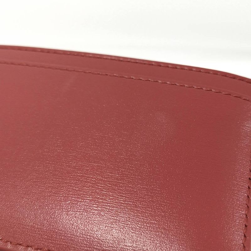 Celine Card Case Triomphe Leather Pink