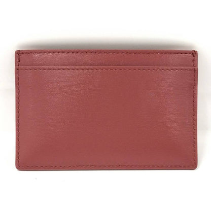 Celine Card Case Triomphe Leather Pink