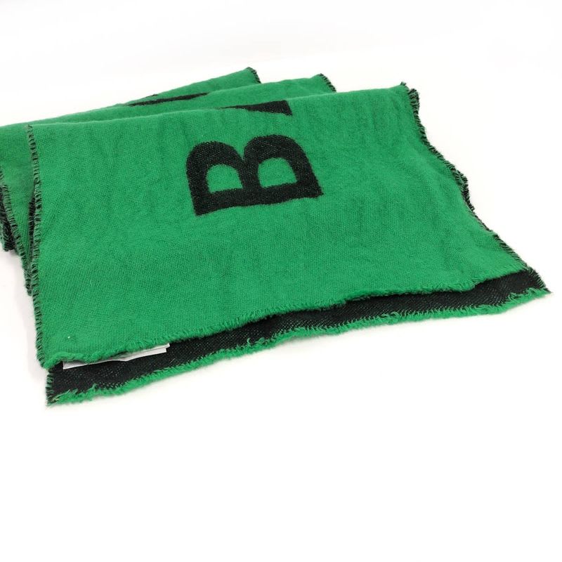 Balenciaga Muffler 100% Wool Green Type Scarf