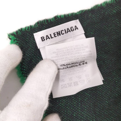Balenciaga Muffler 100% Wool Green Type Scarf