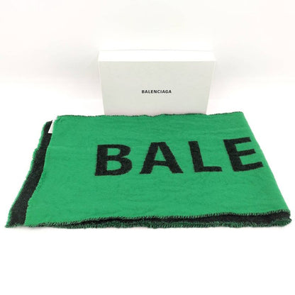Balenciaga Muffler 100% Wool Green Type Scarf