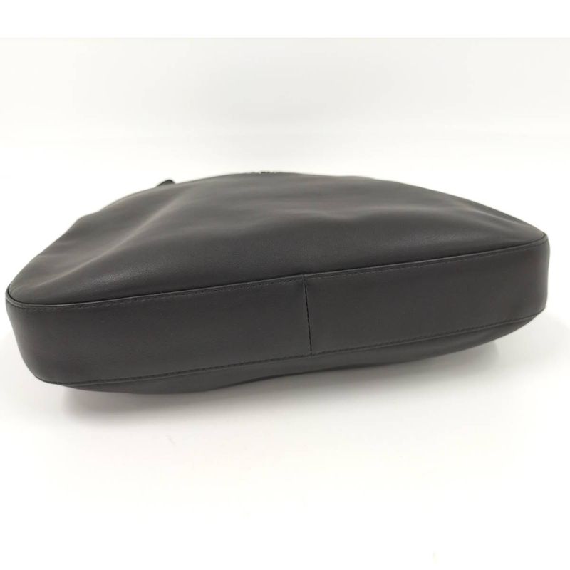 Christian Dior Maris Pearl Handbag Leather Black