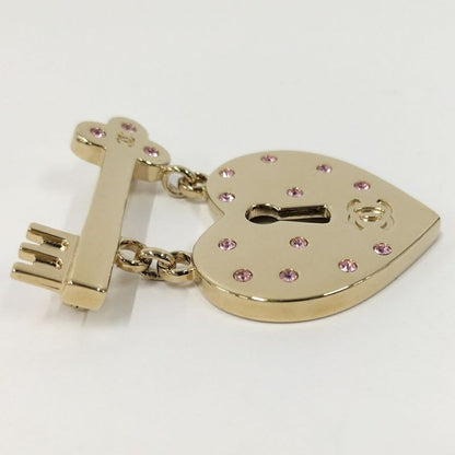 Chanel Brooch Heart Lock Plated