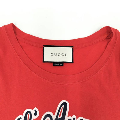 Gucci T-Shirt Red Embroidery Size