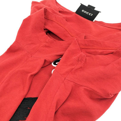 Gucci T-Shirt Red Embroidery Size