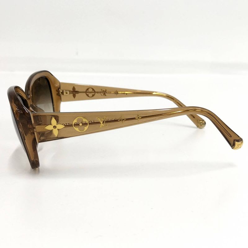 Louis Vuitton Sunglasses Logo Temple 5915 140 Cell Frame Brown Z0460