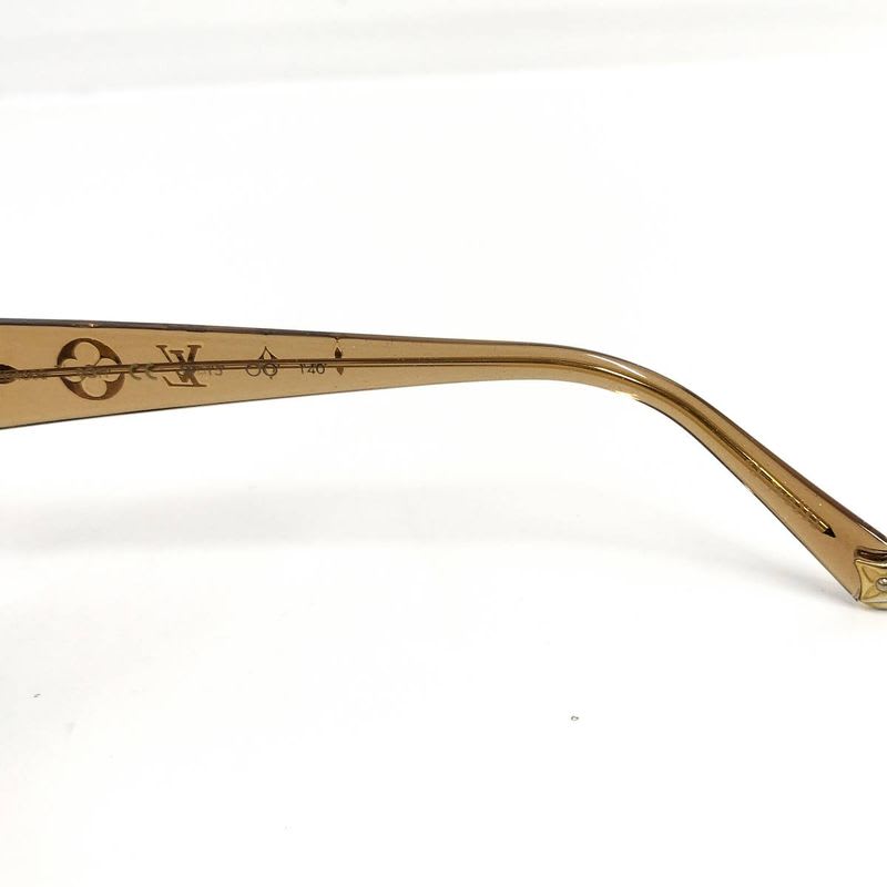Louis Vuitton Sunglasses Logo Temple 5915 140 Cell Frame Brown Z0460