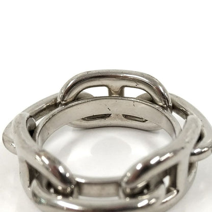 Hermes Chaine D'ancre Scarf Ring Plated Silver
