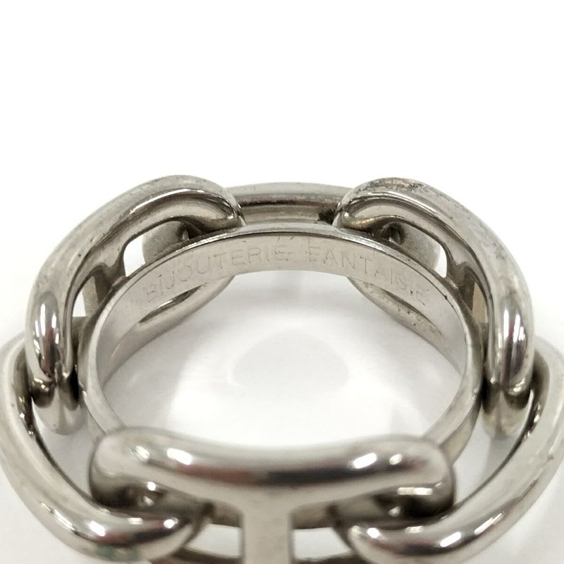Hermes Chaine D'ancre Scarf Ring Plated Silver