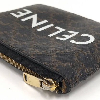 Celine Macadam Coin Case PVC Dark Brown