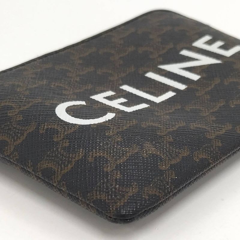 Celine Macadam Coin Case PVC Dark Brown