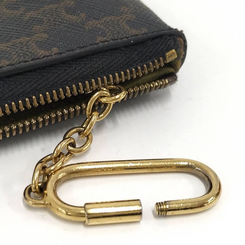 Celine Macadam Coin Case PVC Dark Brown