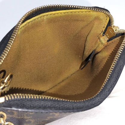 Celine Macadam Coin Case PVC Dark Brown