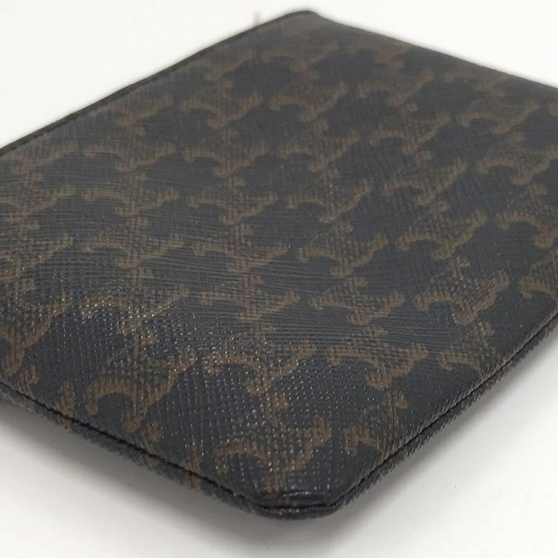 Celine Macadam Coin Case PVC Dark Brown