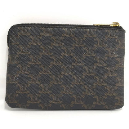 Celine Macadam Coin Case PVC Dark Brown