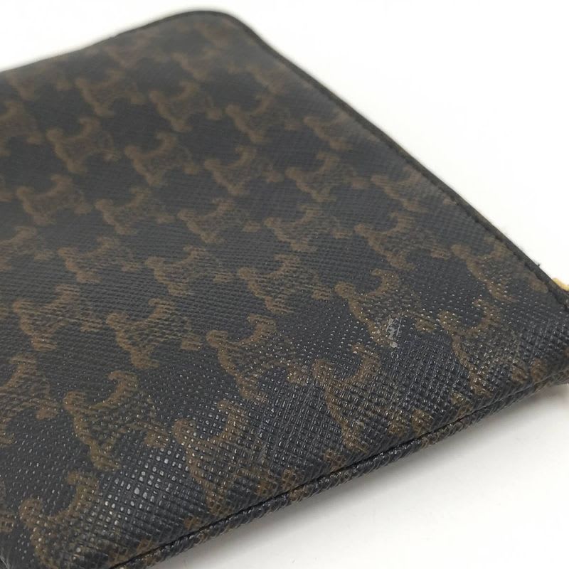 Celine Macadam Coin Case PVC Dark Brown