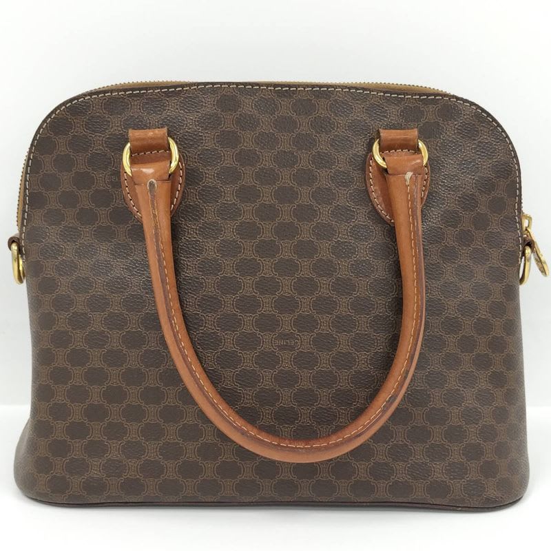 Celine Handbag Macadam Leather Brown