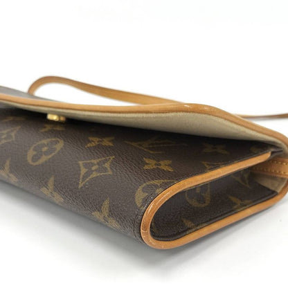 Louis Vuitton Pochette Twin GM Shoulder Bag Monogram Brown