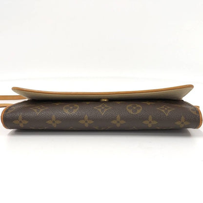 Louis Vuitton Pochette Twin GM Shoulder Bag Monogram Brown
