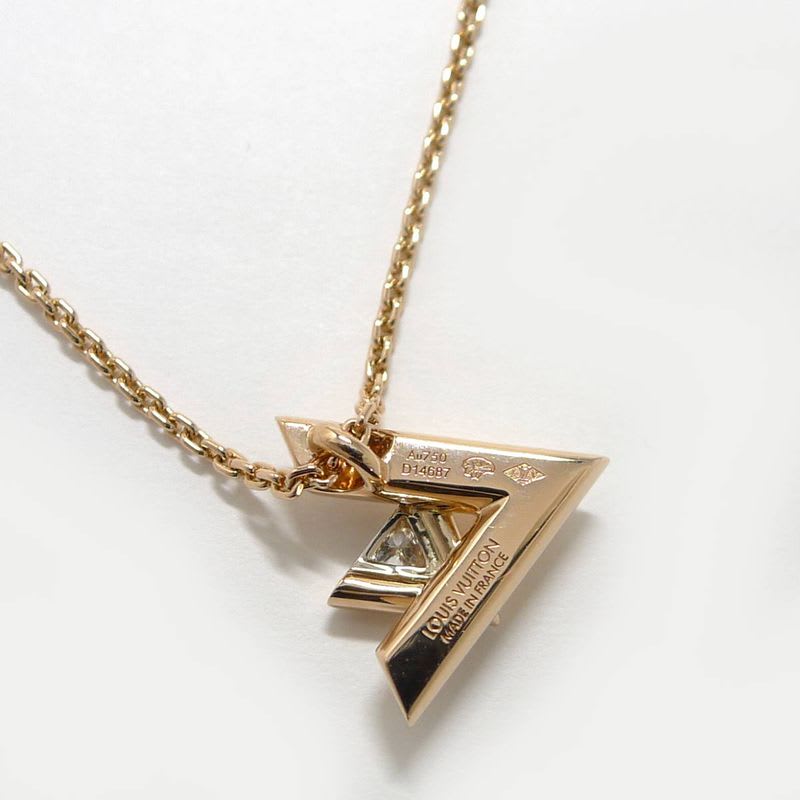 Louis Vuitton Necklace Pendentif Volt One PM 750 PG 18K Pink