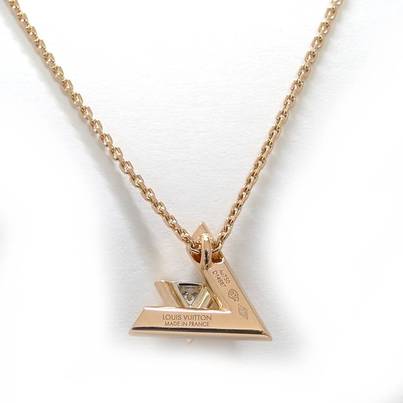 Louis Vuitton Necklace Pendentif Volt One PM 750 PG 18K Pink