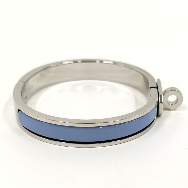 Hermes Mini Click Kelly Bangle Plated Silver